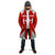Switzerland Flag Cloak with Floral Pattern Red and White Sportswear - Wonder Print Shop