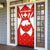 Switzerland Flag Door Cover with Floral Pattern Red and White Sportswear - Wonder Print Shop