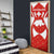 Switzerland Flag Door Cover with Floral Pattern Red and White Sportswear - Wonder Print Shop