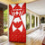Switzerland Flag Door Cover with Floral Pattern Red and White Sportswear - Wonder Print Shop