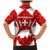 Switzerland Flag Family Matching Mermaid Dress and Hawaiian Shirt with Floral Pattern Red and White Sportswear - Wonder Print Shop