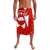 Switzerland Flag Lavalava with Floral Pattern Red and White Sportswear - Wonder Print Shop
