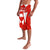 Switzerland Flag Lavalava with Floral Pattern Red and White Sportswear - Wonder Print Shop