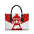 Switzerland Flag Leather Bag with Floral Pattern Red and White Sportswear - Wonder Print Shop