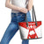 Switzerland Flag Leather Tote Bag with Floral Pattern Red and White Sportswear - Wonder Print Shop