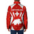 Switzerland Flag Padded Jacket with Floral Pattern Red and White Sportswear - Wonder Print Shop
