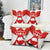 Switzerland Flag Pillow Cover with Floral Pattern Red and White Sportswear - Wonder Print Shop