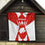 Switzerland Flag Quilt with Floral Pattern Red and White Sportswear - Wonder Print Shop