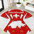 Switzerland Flag Round Carpet with Floral Pattern Red and White Sportswear - Wonder Print Shop