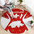 Switzerland Flag Round Carpet with Floral Pattern Red and White Sportswear - Wonder Print Shop