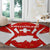 Switzerland Flag Round Carpet with Floral Pattern Red and White Sportswear - Wonder Print Shop