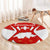 Switzerland Flag Round Carpet with Floral Pattern Red and White Sportswear - Wonder Print Shop
