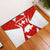 Switzerland Flag Rubber Doormat with Floral Pattern Red and White Sportswear - Wonder Print Shop