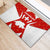 Switzerland Flag Rubber Doormat with Floral Pattern Red and White Sportswear - Wonder Print Shop