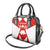 Switzerland Flag Shoulder Handbag with Floral Pattern Red and White Sportswear - Wonder Print Shop