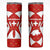 Switzerland Flag Skinny Tumbler with Floral Pattern Red and White Sportswear - Wonder Print Shop