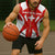 Switzerland Flag Sleeveless Zip Hoodie with Floral Pattern Red and White Sportswear - Wonder Print Shop