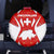 Switzerland Flag Spare Tire Cover with Floral Pattern Red and White Sportswear - Wonder Print Shop