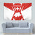 Switzerland Flag Tapestry with Floral Pattern Red and White Sportswear - Wonder Print Shop