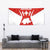 Switzerland Flag Tapestry with Floral Pattern Red and White Sportswear - Wonder Print Shop
