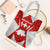 Switzerland Flag Tote Bag with Floral Pattern Red and White Sportswear - Wonder Print Shop