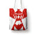 Switzerland Flag Tote Bag with Floral Pattern Red and White Sportswear - Wonder Print Shop
