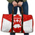 Switzerland Flag Travel Bag with Floral Pattern Red and White Sportswear - Wonder Print Shop