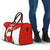 Switzerland Flag Travel Bag with Floral Pattern Red and White Sportswear - Wonder Print Shop