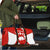 Switzerland Flag Travel Bag with Floral Pattern Red and White Sportswear - Wonder Print Shop