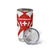 Switzerland Flag Tumbler Cup with Floral Pattern Red and White Sportswear - Wonder Print Shop