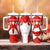 Switzerland Flag Tumbler With Handle with Floral Pattern Red and White Sportswear - Wonder Print Shop