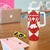 Switzerland Flag Tumbler With Handle with Floral Pattern Red and White Sportswear - Wonder Print Shop
