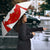 Switzerland Flag Umbrella with Floral Pattern Red and White Sportswear - Wonder Print Shop