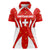 Switzerland Flag Women Polo Shirt with Floral Pattern Red and White Sportswear - Wonder Print Shop