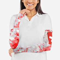 Switzerland Flag Arm Sleeves with Camo Red White Sportswear with Swiss Cross Shield - Wonder Print Shop