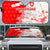 Switzerland Flag Auto Sun Shade with Camo Red White Sportswear with Swiss Cross Shield - Wonder Print Shop