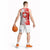 Switzerland Flag Basketball Jersey with Camo Red White Sportswear with Swiss Cross Shield - Wonder Print Shop