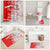 Switzerland Flag Bathroom Set with Camo Red White Sportswear with Swiss Cross Shield - Wonder Print Shop