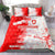 Switzerland Flag Bedding Set with Camo Red White Sportswear with Swiss Cross Shield - Wonder Print Shop