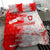 Switzerland Flag Bedding Set with Camo Red White Sportswear with Swiss Cross Shield - Wonder Print Shop
