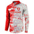 Switzerland Flag Button Sweatshirt with Camo Red White Sportswear with Swiss Cross Shield - Wonder Print Shop