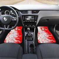 Switzerland Flag Car Mats with Camo Red White Sportswear with Swiss Cross Shield - Wonder Print Shop