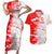Switzerland Flag Couples Matching Short Sleeve Bodycon Dress and Hawaiian Shirt with Camo Red White Sportswear with Swiss Cross Shield - Wonder Print Shop