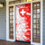 Switzerland Flag Door Cover with Camo Red White Sportswear with Swiss Cross Shield - Wonder Print Shop