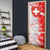 Switzerland Flag Door Cover with Camo Red White Sportswear with Swiss Cross Shield - Wonder Print Shop