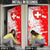 Switzerland Flag Door Cover with Camo Red White Sportswear with Swiss Cross Shield - Wonder Print Shop