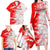Switzerland Flag Family Matching Long Sleeve Bodycon Dress and Hawaiian Shirt with Camo Red White Sportswear with Swiss Cross Shield - Wonder Print Shop