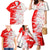 Switzerland Flag Family Matching Mermaid Dress and Hawaiian Shirt with Camo Red White Sportswear with Swiss Cross Shield - Wonder Print Shop