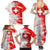 Switzerland Flag Family Matching Summer Maxi Dress and Hawaiian Shirt with Camo Red White Sportswear with Swiss Cross Shield - Wonder Print Shop