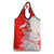 Switzerland Flag Grocery Bag with Camo Red White Sportswear with Swiss Cross Shield - Wonder Print Shop